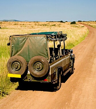 JEEP: En solid jeep er et obligatorisk fremkomstmiddel på safari i Kenya, men det er også lov å kjøre egen bil inne på safariområdene.