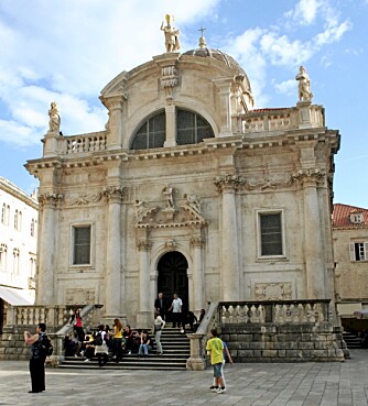 ST.BLACE: St. Blaise er en av de flotteste bygningene i gamlebyen i Dubrovnik.