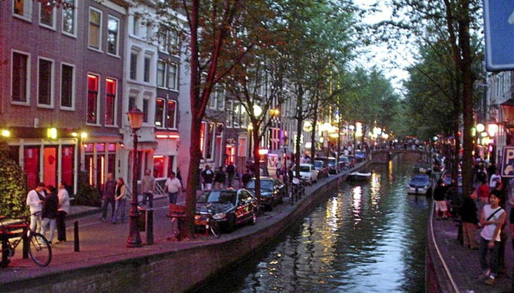 SJEKK UT: Red Light District i Amsterdam.