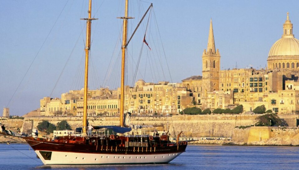 FLOTT UTSIKT: Fra Sliema kan du se over til hovedstaden.