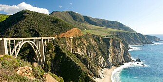 SURFEPARADIS: Big Sur ligger mellom San Francisco og Los Angeles i California.