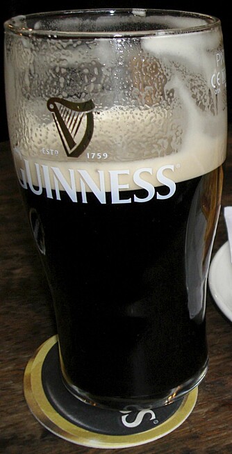 EN PINT GUINNESS: Du har ikke vært i Dublin før du har drukket Guinness.