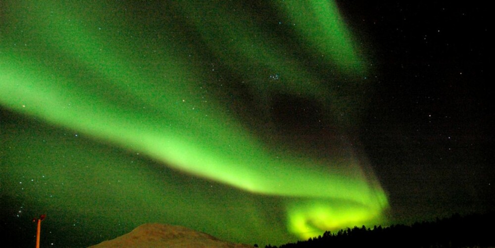 ARKTISK KUNST: Aurora Borealis ¿ Nordlyset ¿ trekker turister fra hele verden til Harriniva Villmarkssenter nord i Finland.