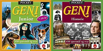 Pocket Geni får du med tema som "junior" og "Historie".