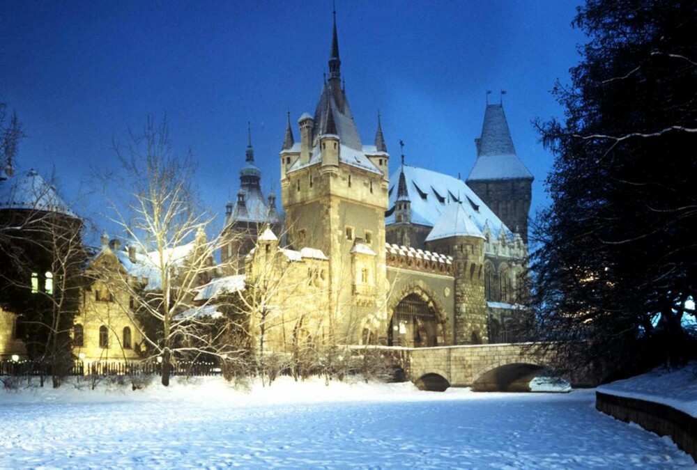 SLOTT: Det vakre slottet Vajdahunyad i Budapest.