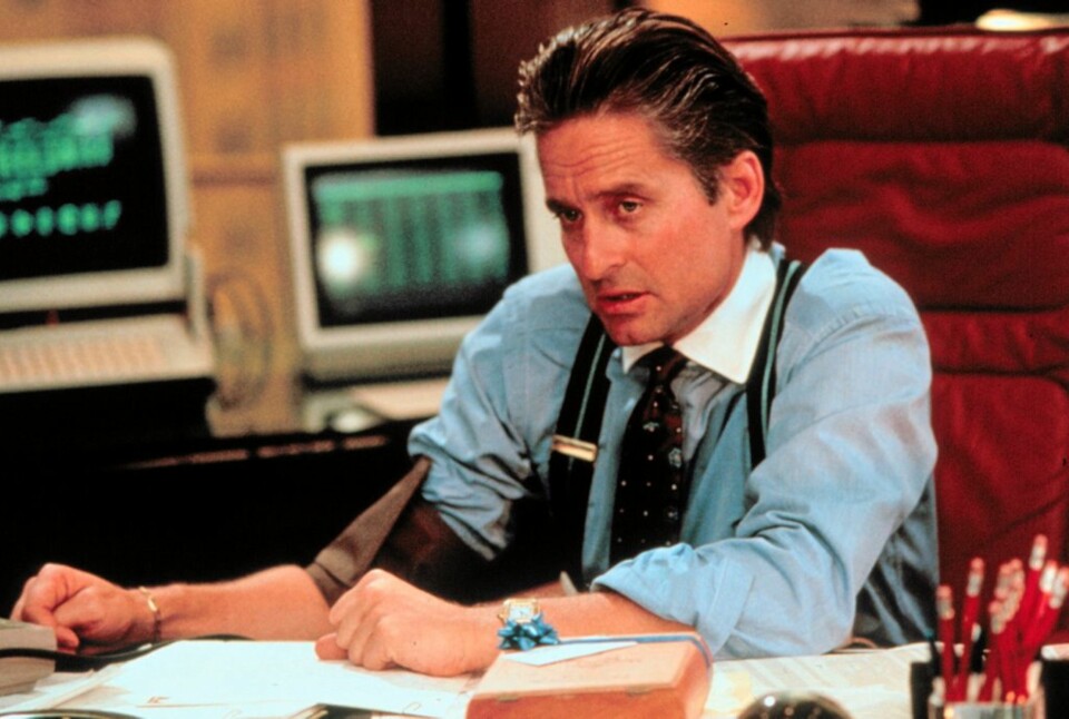 NEW YORK BUSINESS: Michael Douglas spiller i filmern Wall Street, som finner sted i New York.