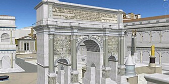 HISTORISK: Med 3D-grafikk fa Google Earth kan du dra på sightseeing i antikkens Rom.