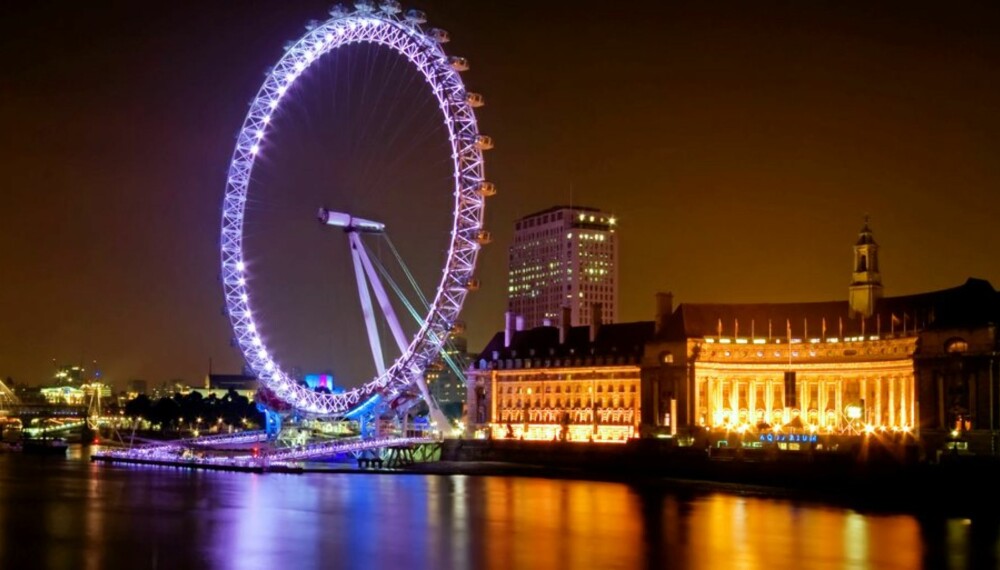 SKUMMELT: Det blir en skummel affære å ta pariserhjulet London Eye i London denne helgen.