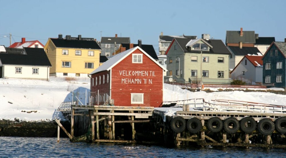 FISKEVÆR: Mehamn er et av stoppestedene til Hurtigruten.