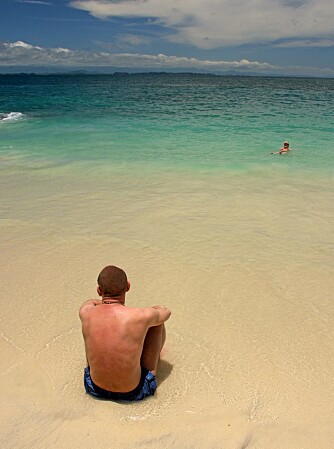 ALENE: Du er helt alene på Isla Bolaños i Chiriquí golfen i Panama.