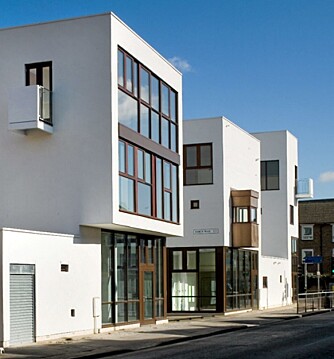 DONNYBROOK QUARTER: Dette er et eksempel på ny og moderne arkitektur i minimalistisk stil øst i London.