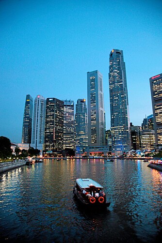 UTSIKT: Singapore har kommet langt fra å være en bortgjemt sump i Sørøst-Asia. Skylinen er en av verdens flotteste, og blir fylt av stadig flere skyskrapere.