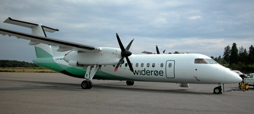 14 EURO: Flyselskapet Widerøe øker fuelavgiften til 112 kroner.