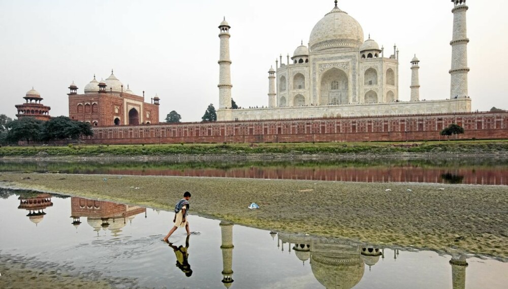 TAJ MAHAL: Verdenskjente Taj Mahal i byen Agra er sannsynligvis det mest kjente landemerket i India. Ikke så rart - bygget er fantastisk.