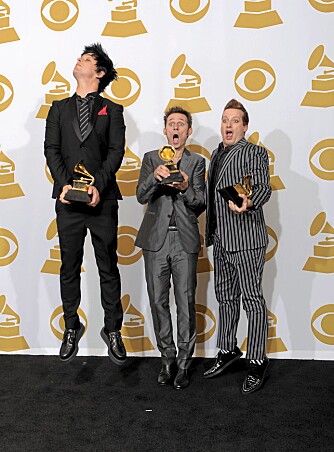 Green Day fikk en Grammy for årets beste rockalbum "21st Centruy Breakdown".