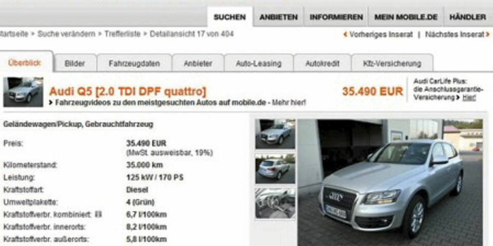 Gjør importkupp på Audi Q5