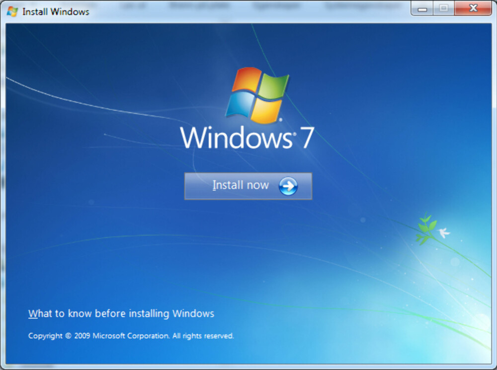 INSTALLER FRA WINDOWS: Hvis du allerede har Windows XP eller Vista installert og skal bruke samme harddisk, kan du starte installasjonen av Windows 7 fra operativsystemet du allerede har.