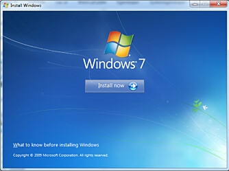 START FRA WINDOWS: Det er mulig å starte installasjonen av Windows 7 direkte fra XP eller Vista, uten at du lager en oppstartsklar minnepinne.