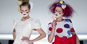 KLOVNER: Fam Irvoll har latt seg inspirere av sirkus for sin kolleksjon for høst/vinter 2010-2011.