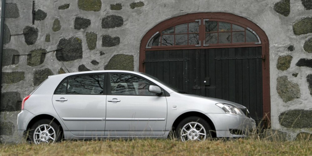 KLARER SEG: Toyota Corolla er helt tydelig en bil som holder.
