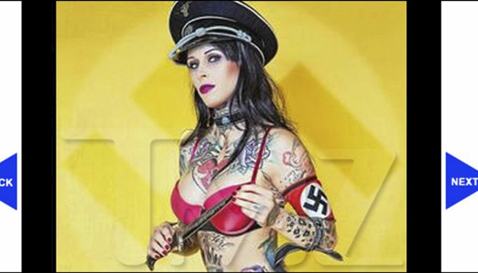 NAZIBABE: Sandra Bullocks ektemann Jesse James ska ha hatt et langvarig forhold til Michelle «Bombshell» McGee, en dame med ekstreme politiske preferanser.