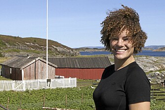 LIKE BLID: Tone Gudrun sto på sent og tidlig under innspillingen av realitysuksessen «Farmen» på Tranøya i Sør-Trøndelag.