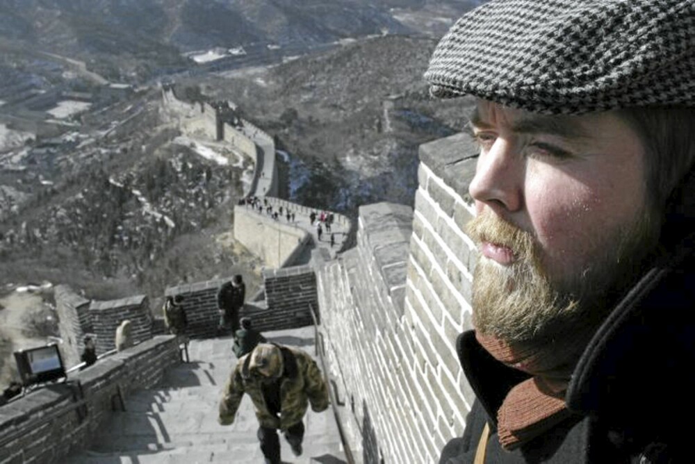 Reisemakker Torgrim på den kinesiske mur