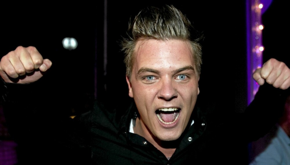 VILL JUBEL : Så glad ble Kristian Rønning da han vant «Norske Talenter» og dermed en halv million kroner.