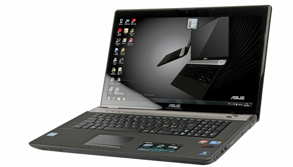 KRAFTIG: Denne 17-tommeren fra Asus spiser tunge spill til frokost. Blu-ray og god lyd gjør også at PC-en blir en liten hjemmekino.