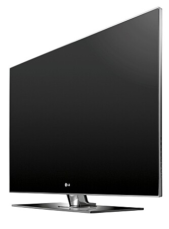 SMAL RAMME: 42SL9000 fra LG har fått et såkalt kantløst design, noe som betyr at den sorte rammen rundt skjermen er gjort så smal som mulig.