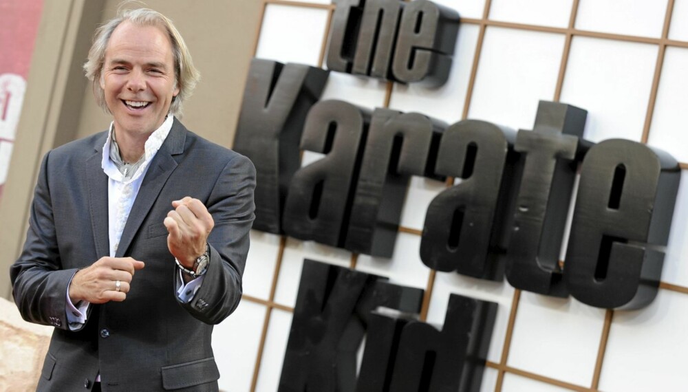 PÅ PREMIERE: En storfornøyd Harald Zwart på premieren av sin nyeste film, "Karate Kid".