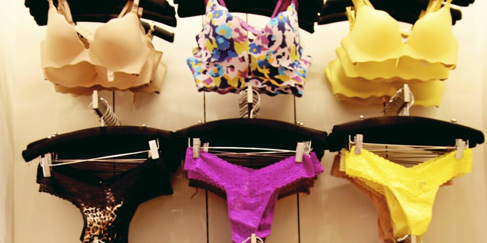 VICTORIA'S SECRET: På Victoria's Secret kan du slå deg løs med farger og mønstre aller innerst.
