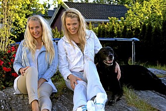 SOM HUND...: Elise Wikstrøm og Stine Telhaug er klare for drømmedag.