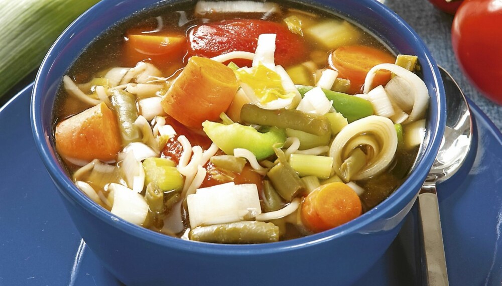 Velsmakende suppe får deg raskt ned i vekt.
