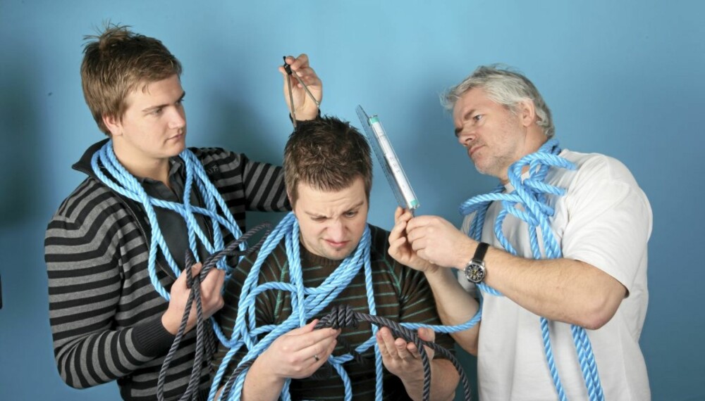 Petter Handeland (f.v.), Andreas Handeland og Geir Svardal tok Båtførerprøven. Petter Handeland (f.v.), Andreas Handeland og Geir Svardal tok Båtførerprøven.