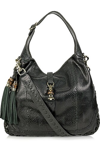 LOGOFRITT: Gucci's "Jackie handbag" har ingen tydelige logoer, og er derfor en av veskene som har fått salgskurven til å stige.