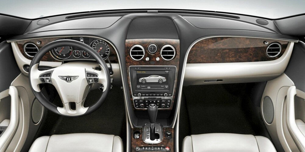 MER ELEGANT: Interiøret er litt smekrere enn hos første generasjon Continental GT. FOTO: Bentley MER ELEGANT: Interiøret er litt smekrere enn hos første generasjon Continental GT. FOTO: Bentley