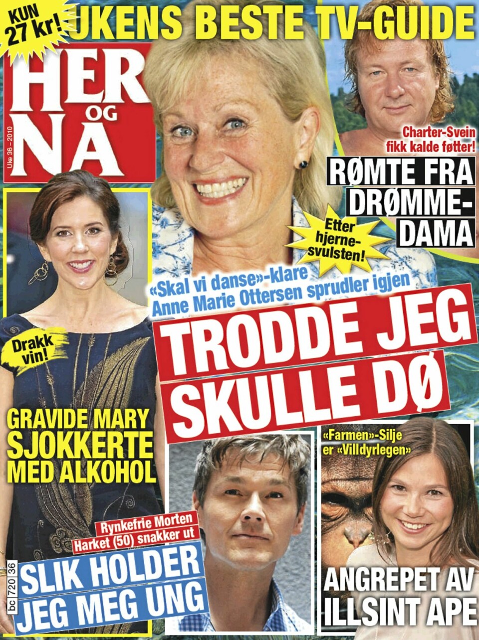 FORSIDEN: Forsiden på Her og Nå-nummeret der intervjuet med Anne Marie Ottersen står på trykk.