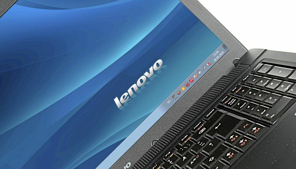GOD SKJERM: Lenovo har en skjerm som leverer et godt og klart bilde selv på lav lysstyrke.