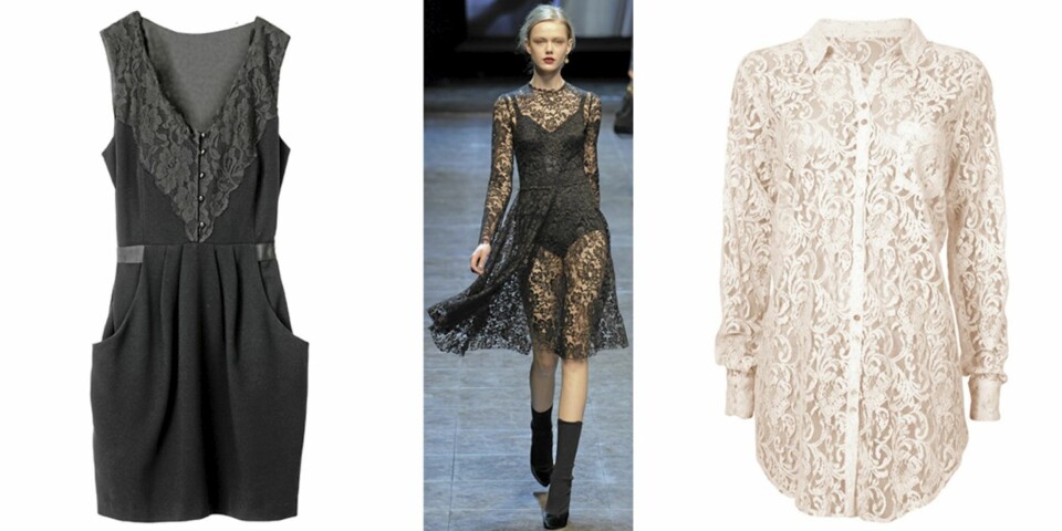 Kle deg i delikate blonder