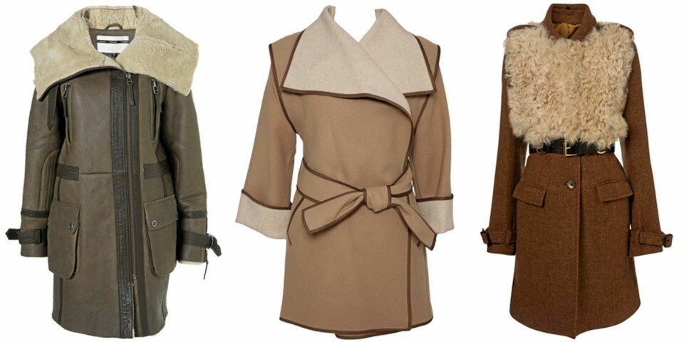 FRA VENSTRE: Topshop (kr 3751), Mango (kr 1699), Topshop (kr 3656).