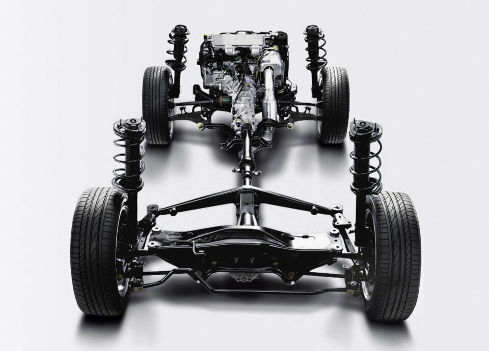 SYMMETRICAL AWD: Subarus firehjulstrekksystem trekker konstant på alle fire.