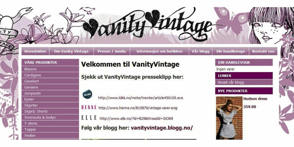 SKATTEKAMMER: Vanity Vintage er litt av et skattekammer.