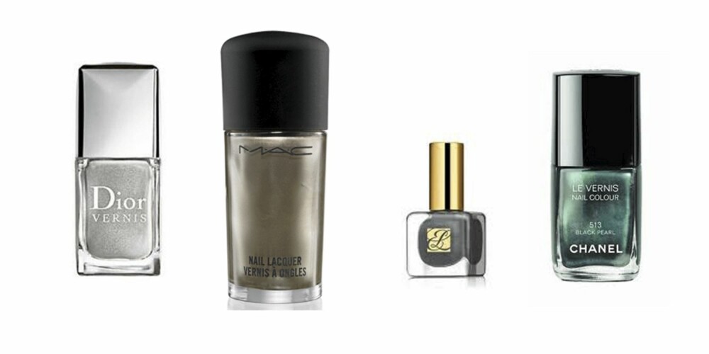 METALL: Dior (kr 250), M.A.C (kr 120), Estee Lauder (kr 190), Chanel (kr 210) METALL: Dior (kr 250), M.A.C (kr 120), Estee Lauder (kr 190), Chanel (kr 210)