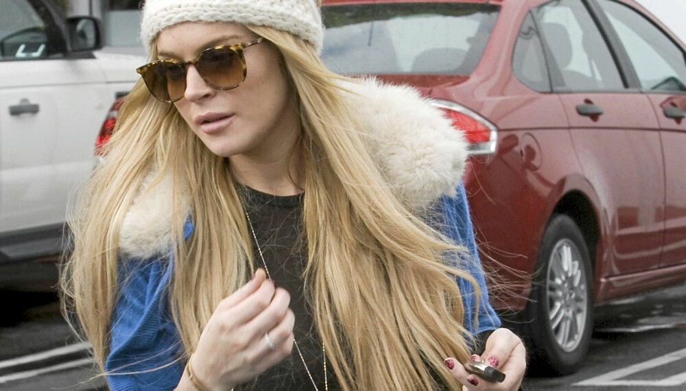 RAPP JENTE: Lindsay Lohan er i trøbbel igjen. Denne gang på grunn av et stjålet halskjede.