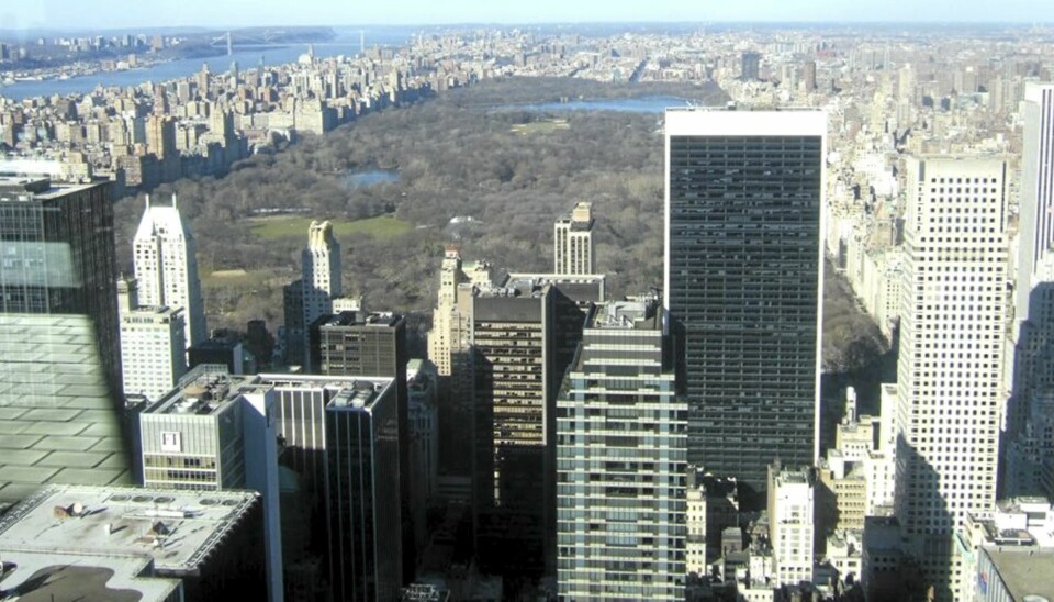 UTSIKT: Fra toppen av Rockefeller Center.