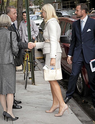 Kronprinsparet besøkte International Peace Institute i New York, som står under ledelse av Terje Rød-Larsen.