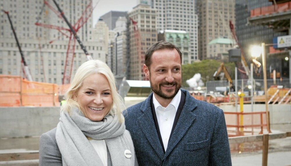 GROUND ZERO: Kronprins Haakon og Kronprinsesse Mette-Marit besøkte Ground Zero bare timer før terroralarmen gikk.