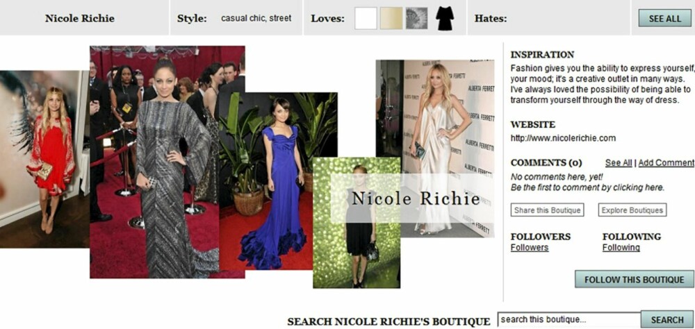STJEL STILEN: Nicole Richie er blant kjendisene som har plukket ut sine favoritter i en egen nettbutikk. STJEL STILEN: Nicole Richie er blant kjendisene som har plukket ut sine favoritter i en egen nettbutikk.