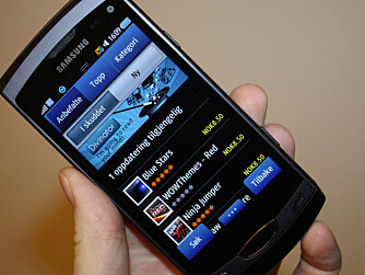 LITE APPS: Samsungs app-butikk har veldig få apps sammenlignet med konkurrentene.